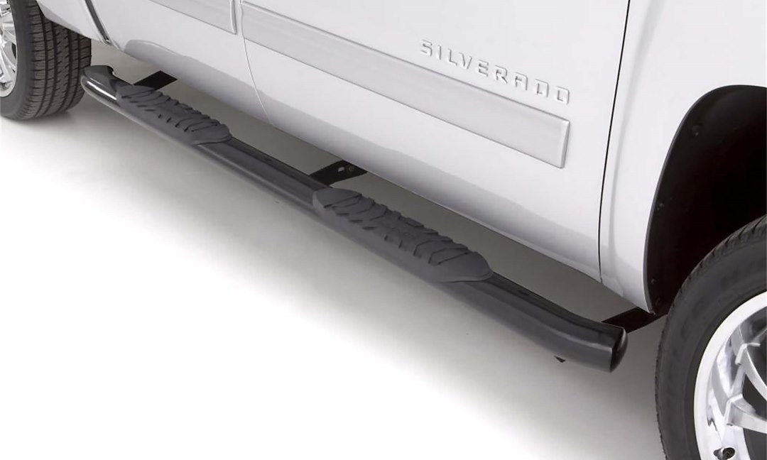 Lund 24273077 Curved Oval Nerf Bar with Surface Steps