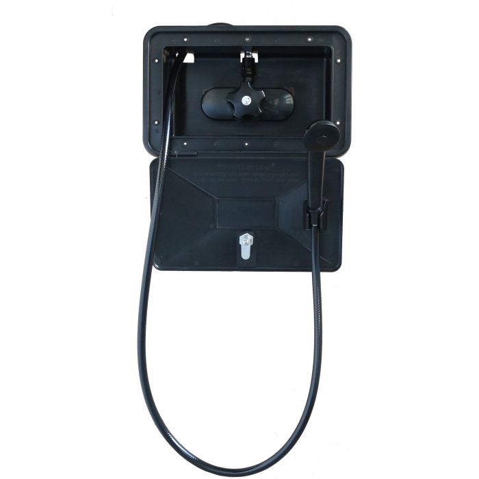 Empire Faucet Shwrbox-1-Blk Exterior Shower
