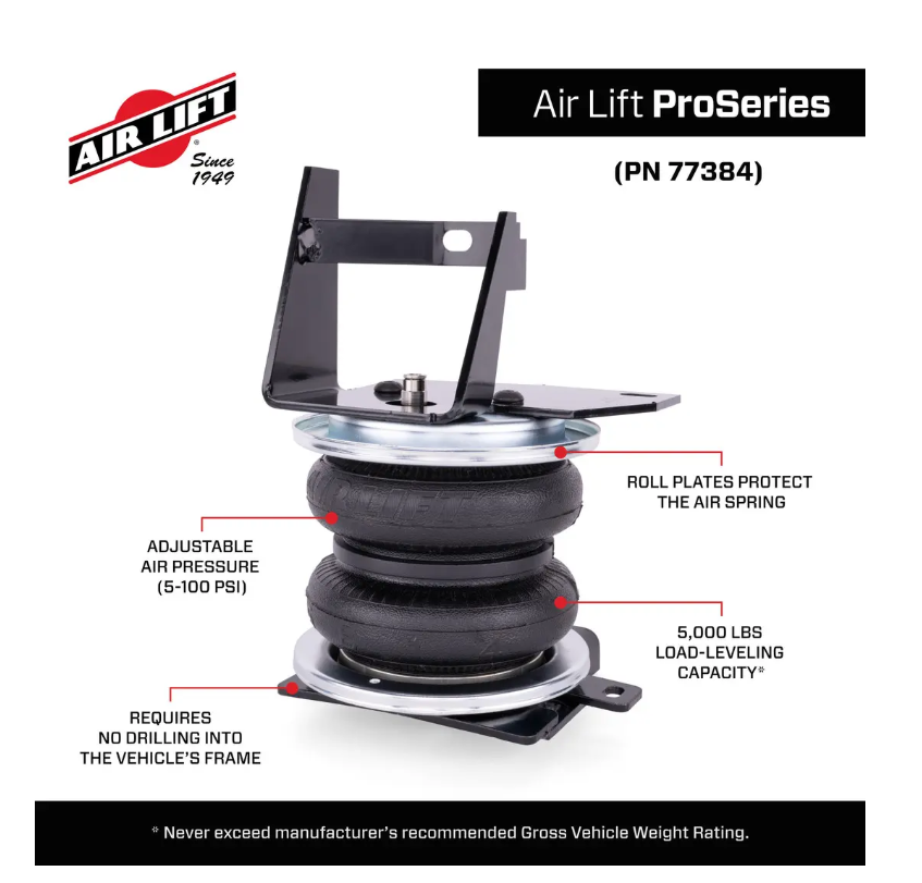 Air Lift 77384 ProSeries LoadLifter 5000 4Runner Spring Kit - image 5