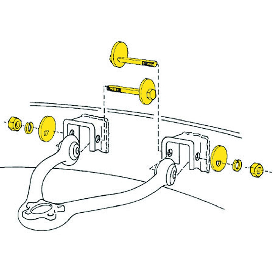 Moog Chassis K6302 Problem Solver Alignment Cam-Bolt Kit