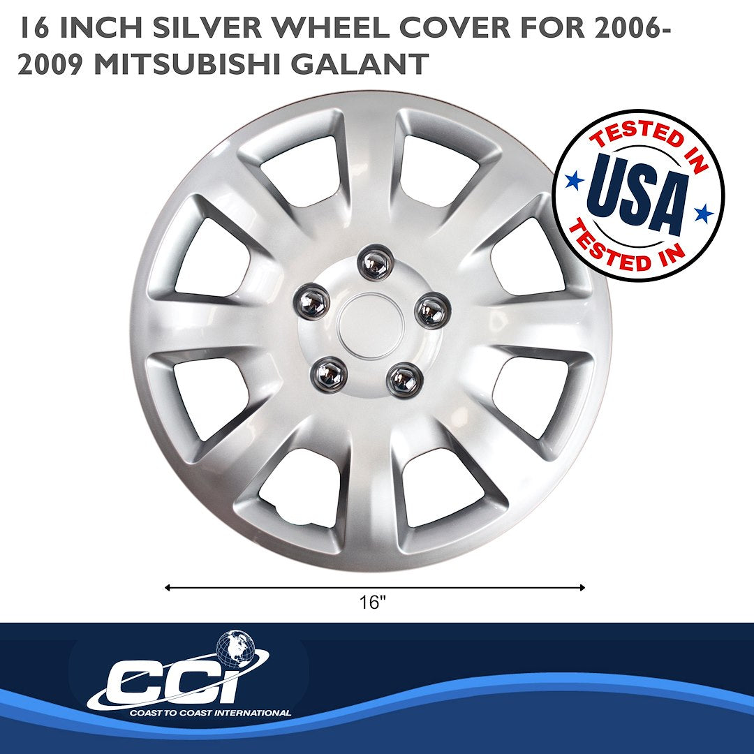 Coast To Coast 44216S Eight-Spoke Wheel-Cover Set for Galant - image 2