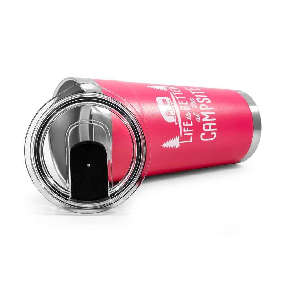 Camco 20 oz Insulated Travel Mug - Coral Pink – 53061