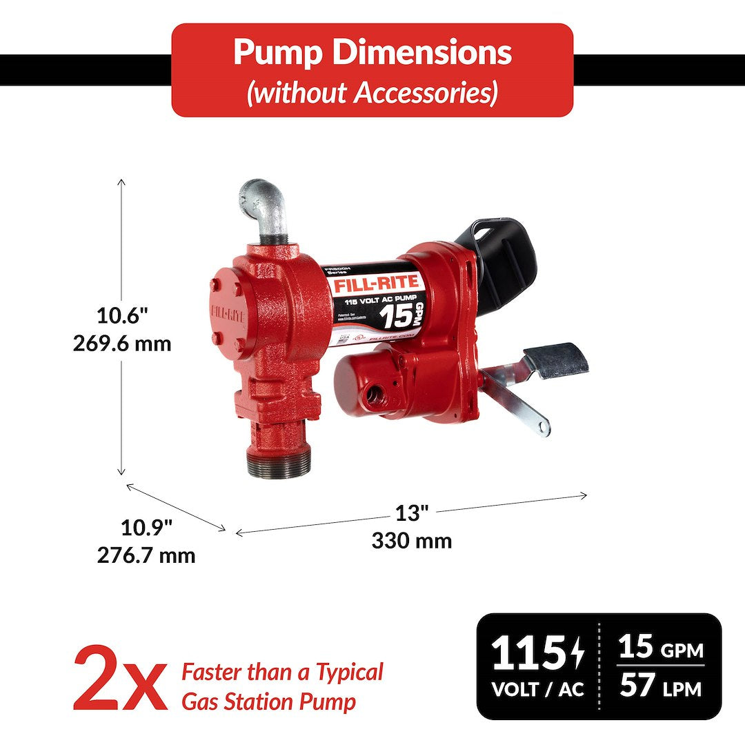 Fill-Rite Fr610h AC Liquid-Transfer Tank Pump