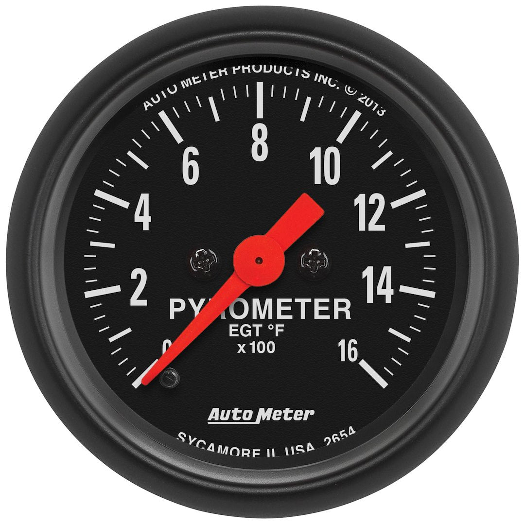AutoMeter 2654 Z-Series Pyrometer with Thermocouple, 0–1600°F - image 1