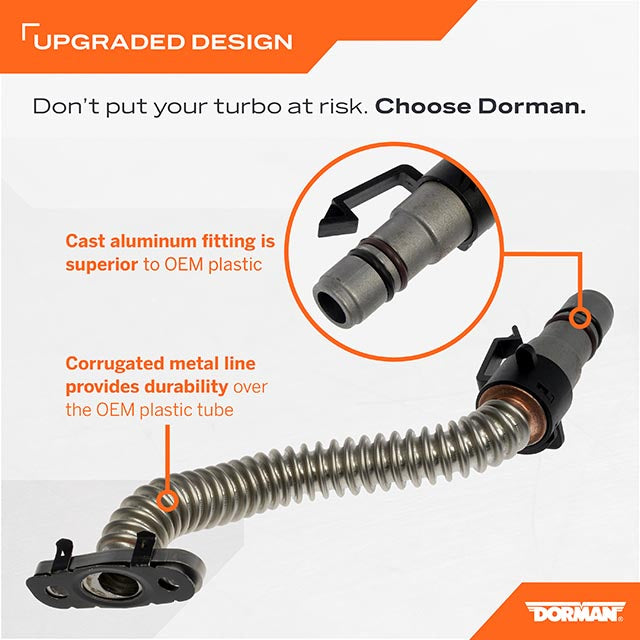 Dorman (OE Solutions) 667520 Turbo Oil Return Plumbing Replacement - image 6