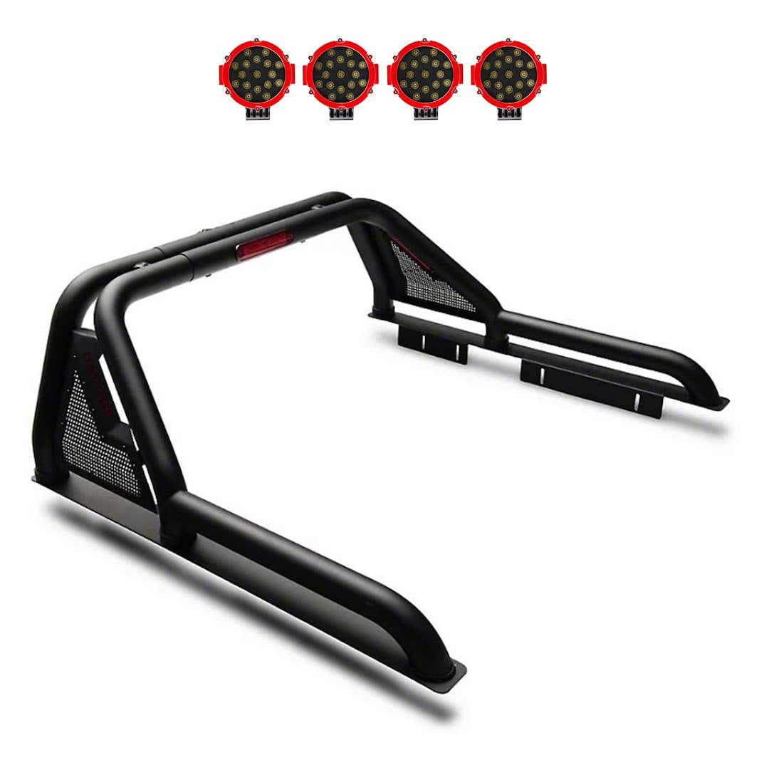 Black Horse Offroad GLRB-03B-PLR Gladiator Lighted Tubular Bed-Bar Kit - image 1