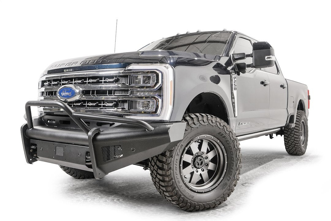 Fab Fours FS23-Q5962-1 Front Bumper, Black Steel Elite