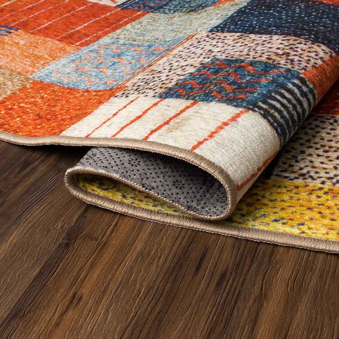 Crystal Art Gallery Polyester Carpet - Multicolor – 340931WEB
