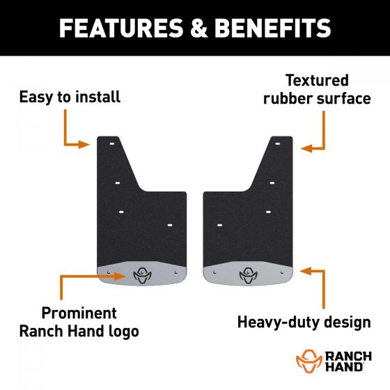 Ranch Hand 250931rh Textured Truck Mud Guard