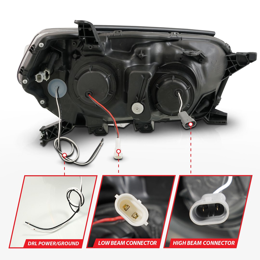 ANZO USA 111602 Black Switchback LED Set for 2010–2013 4Runner - image 3