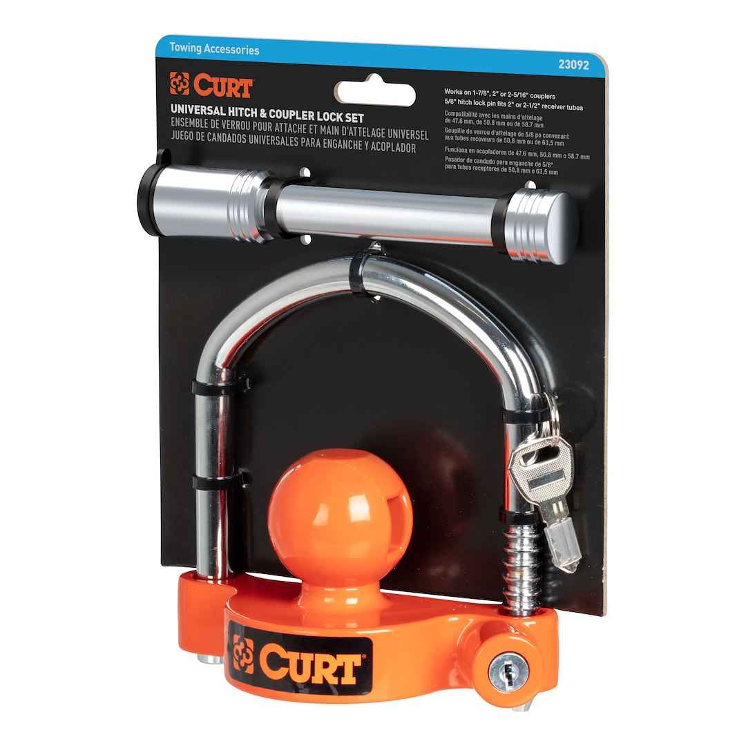 CURT 23092 Ball-and-Clamp Trailer-Coupler Lock - image 2