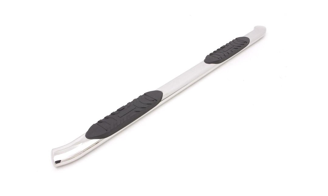 Lund 23789010 Curved Oval Nerf Bar with Surface Steps