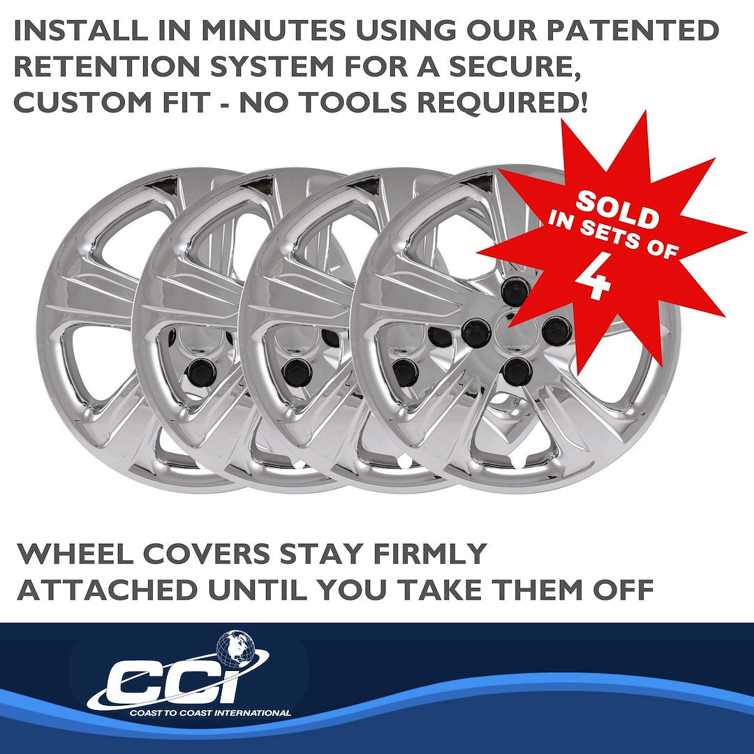Coast To Coast 55815C Spark 15-Inch Chrome Snap-On Set - image 5
