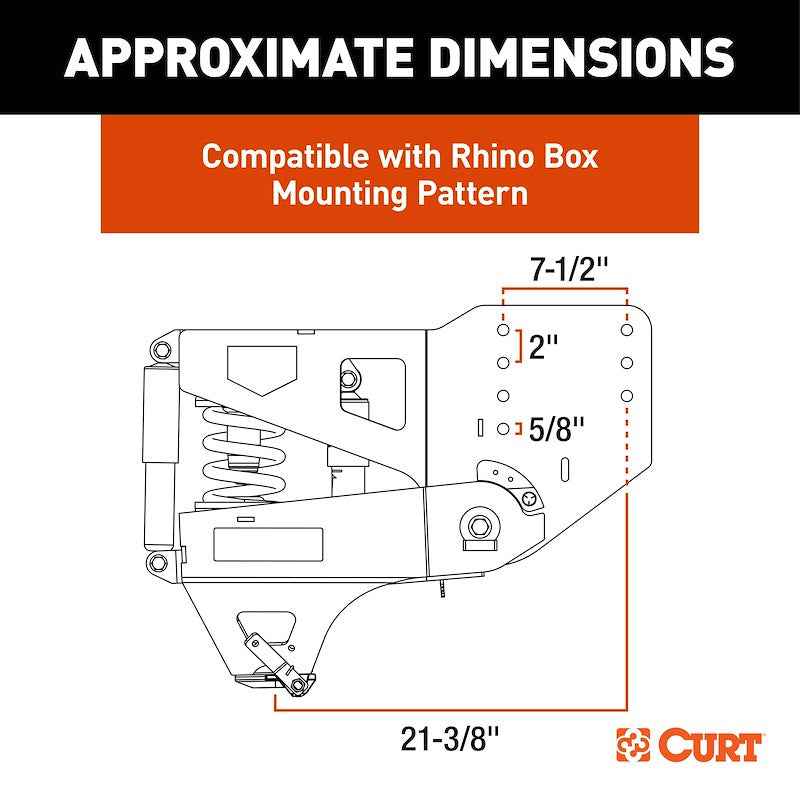 CURT 2024044576 Helux Air-Ride Gooseneck Fifth Wheel Trailer Hitch Pin Box – image 3