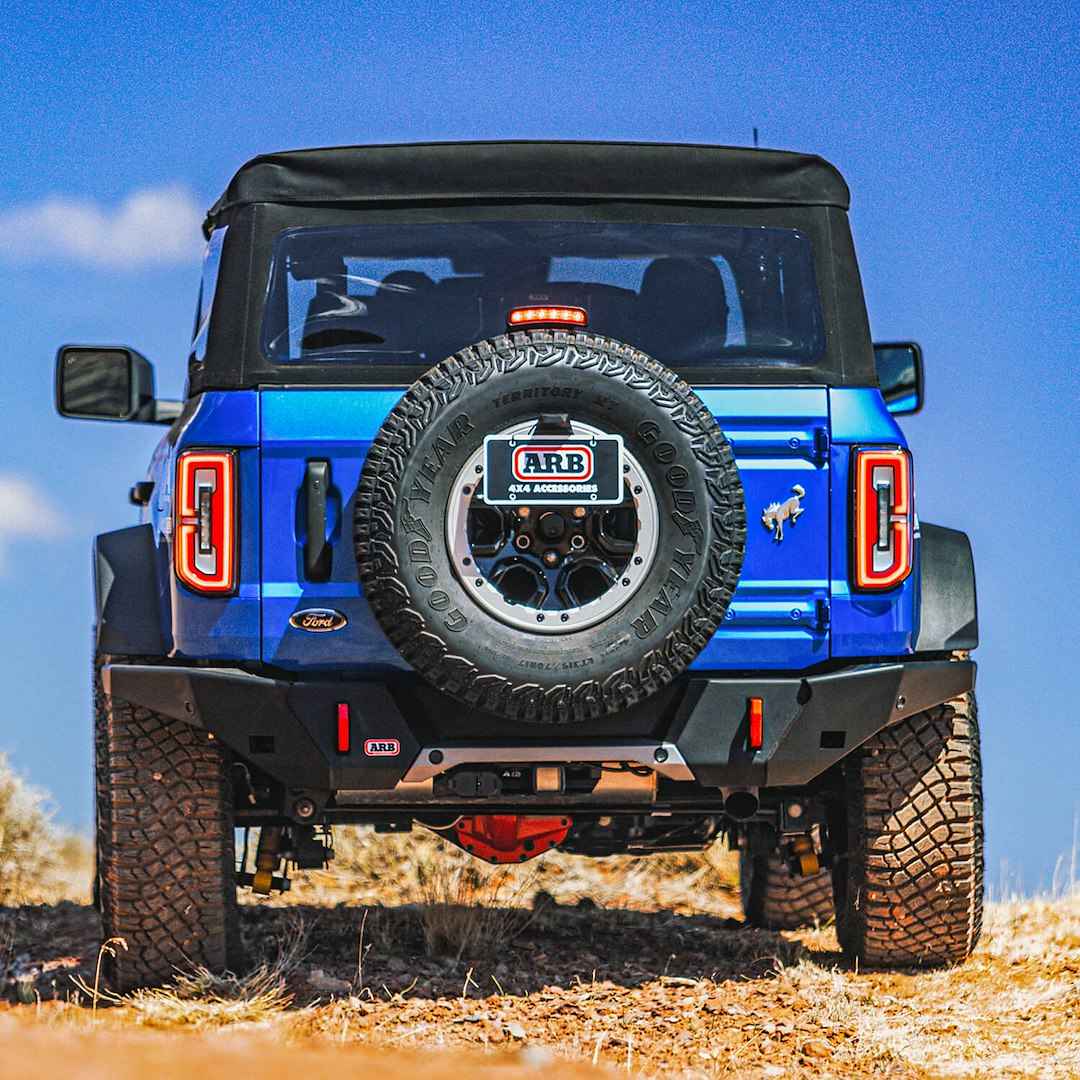 ARB 5680010 Steel Rear Bumper with Tow-Hook Mounts