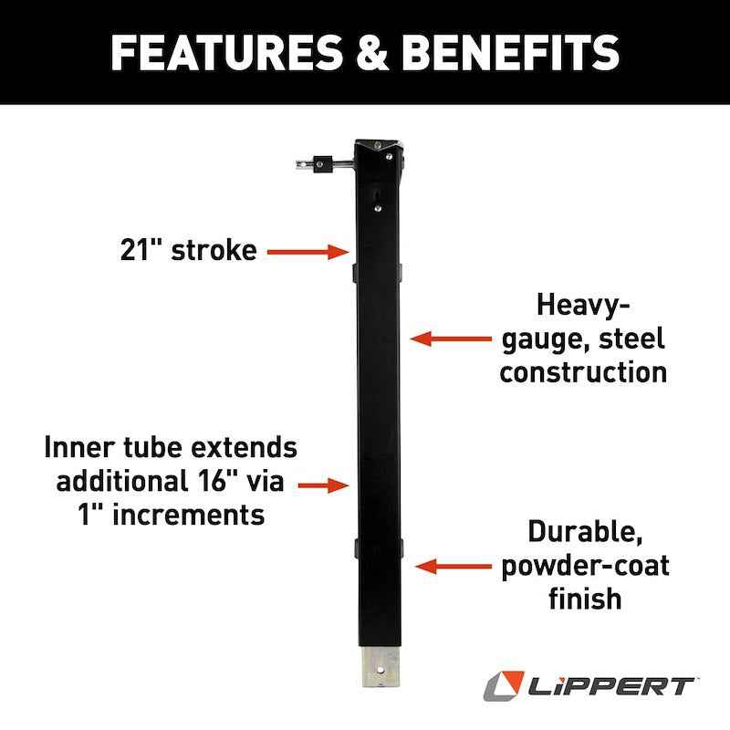 Lippert Components 179013 Landing Gear Lead Leg, Universal Fit 5th Wheel Replacement with – image 4