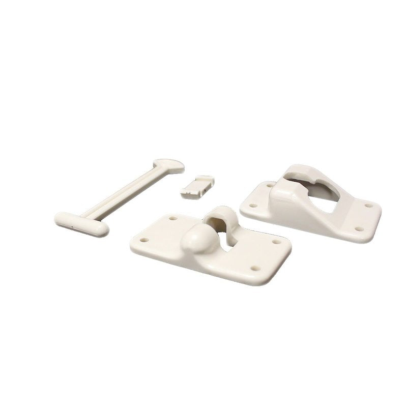Lippert Components 381407 Lippert T-Style RV Cabinet Door Catch, 4" Polar White – image 1