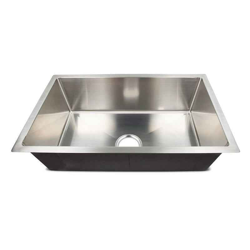 Lippert Components 385313 RV Undermount Square Sink, 27" Stainless Steel, No Faucet Mount – image 1