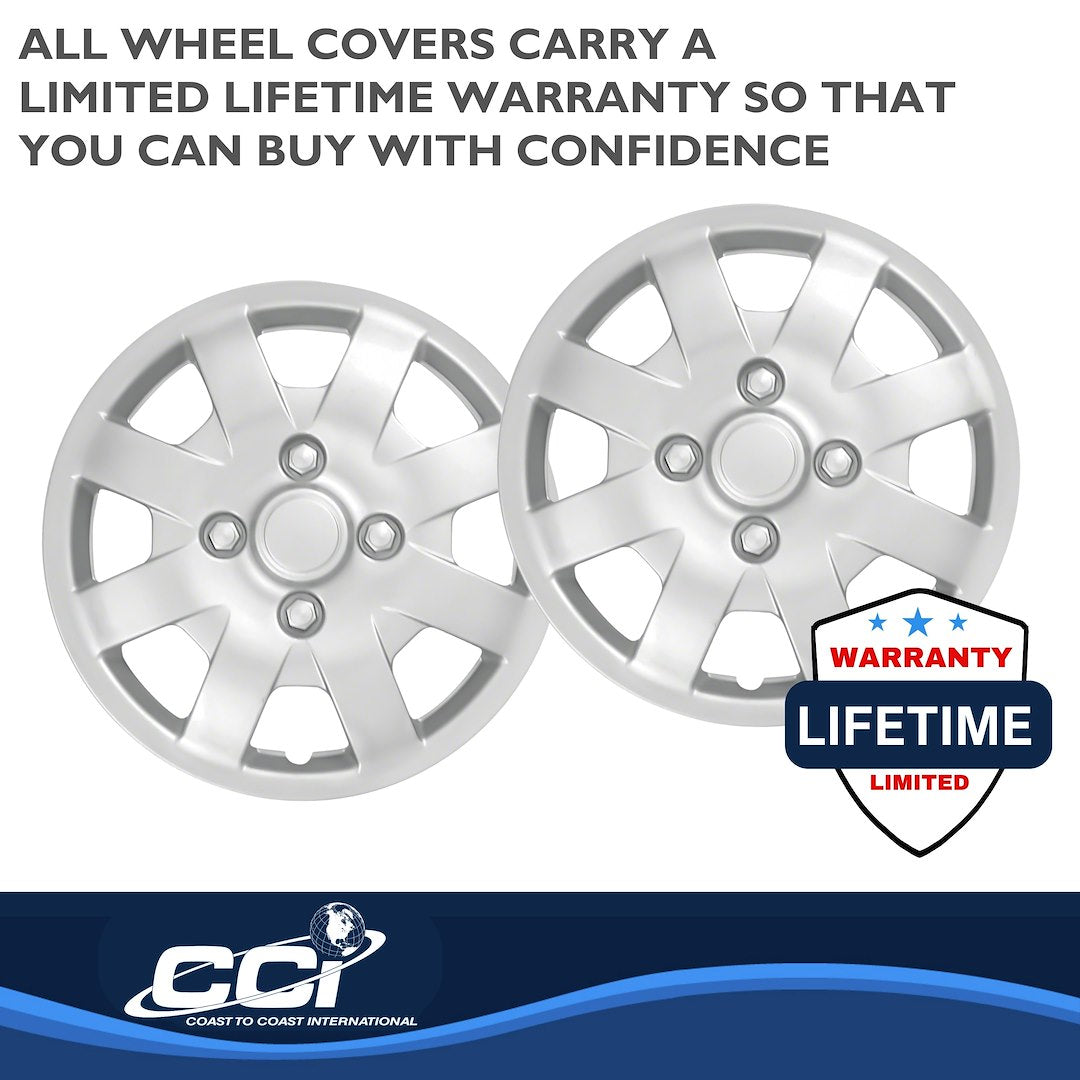 Coast To Coast 40814S Eight-Spoke Wheel-Cover Set for Sentra - image 3