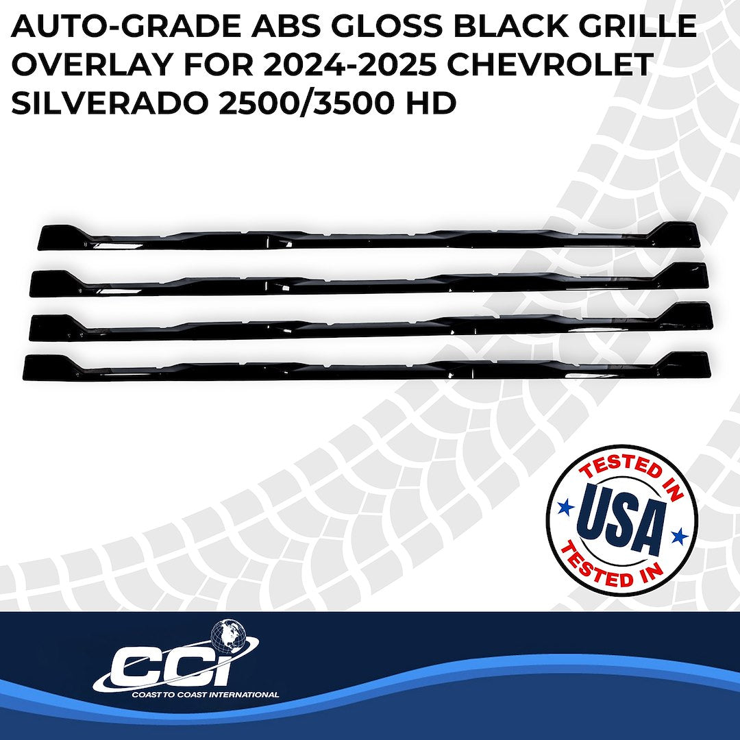 Coast To Coast GI208BLK Silverado 2500 WT/LT Gloss Grille Trim - image 2