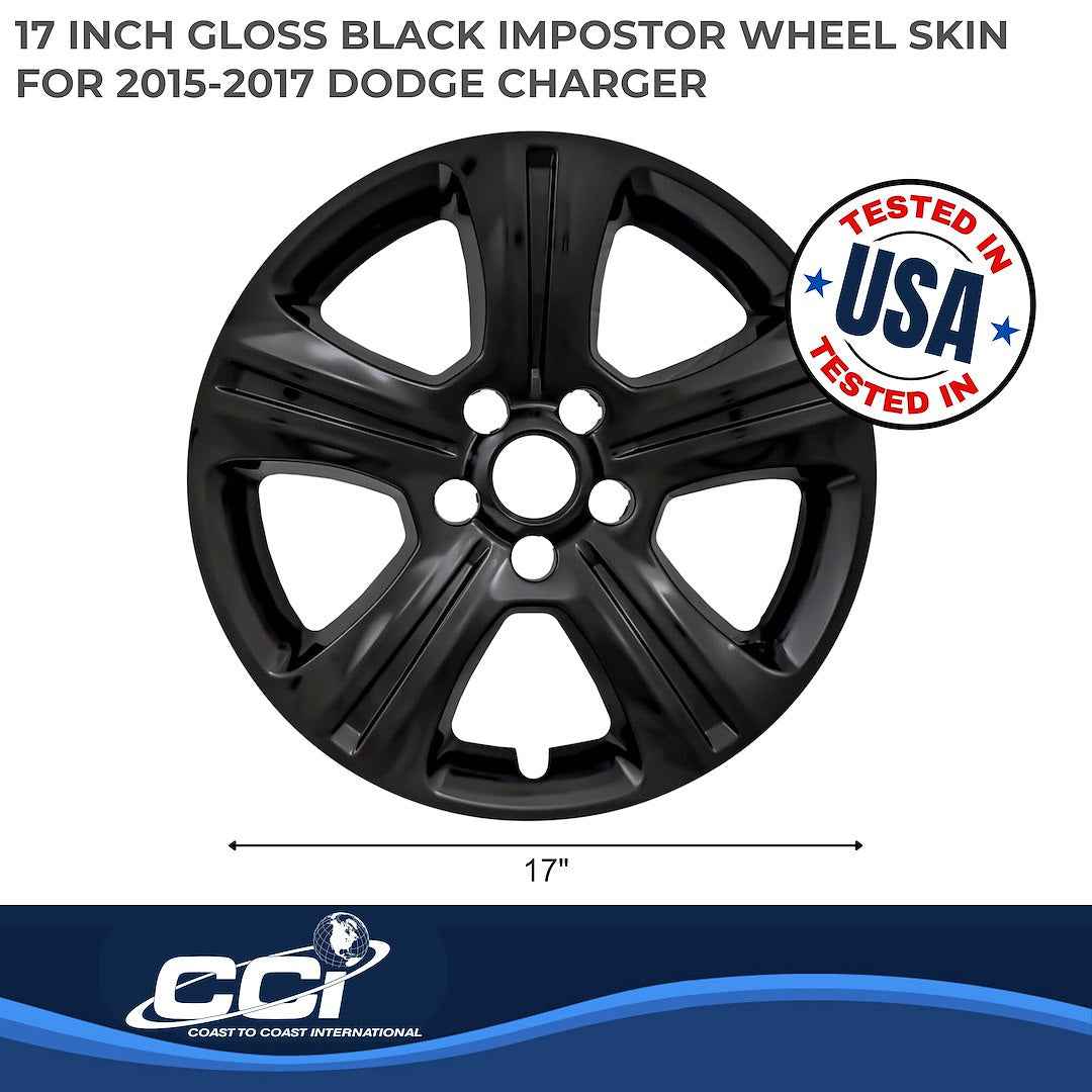 Coast To Coast IMP383BLK Charger 17-Inch Split-Spoke Skins