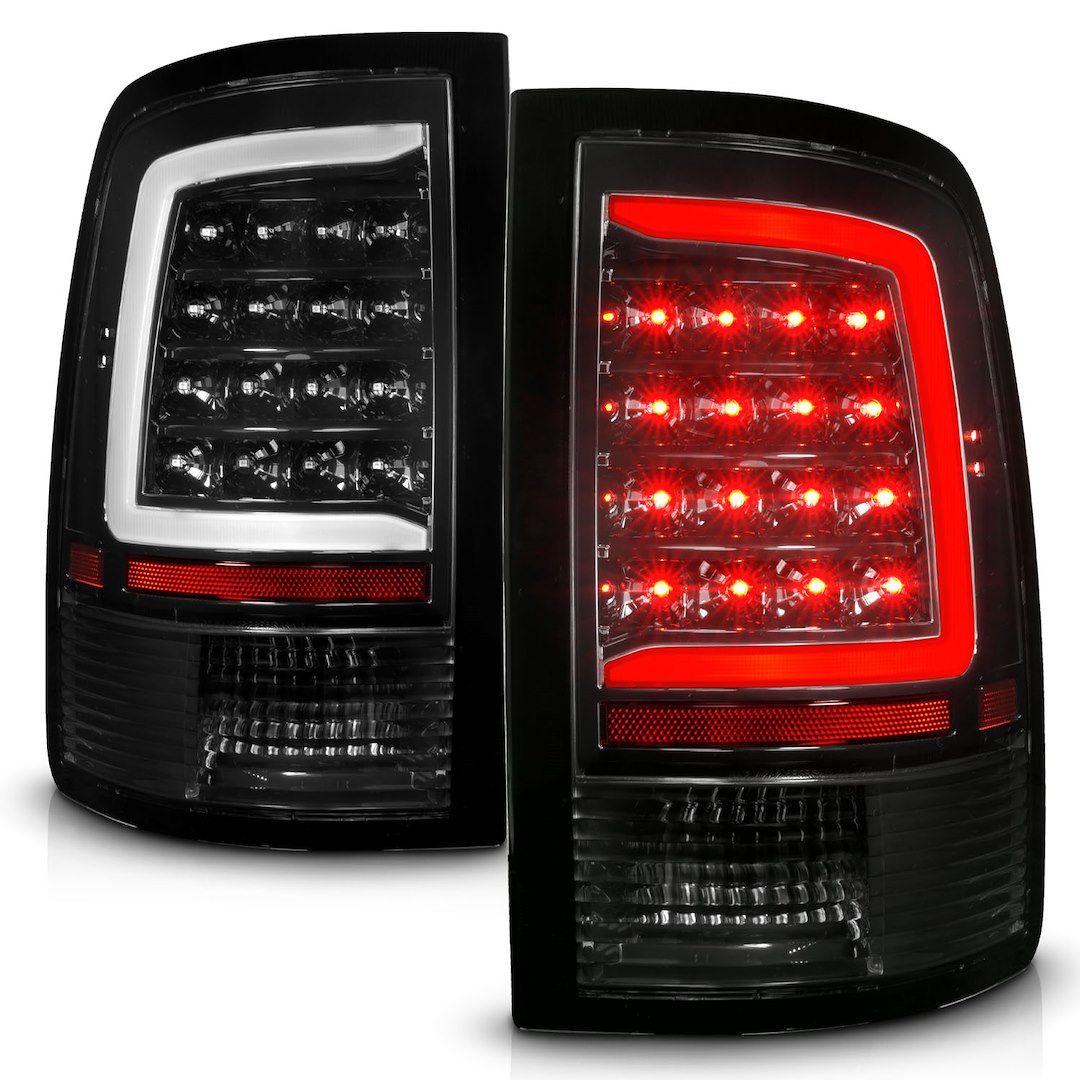 ANZO USA 311452 Black Sequential Plank LED Tail-Light Pair - image 1