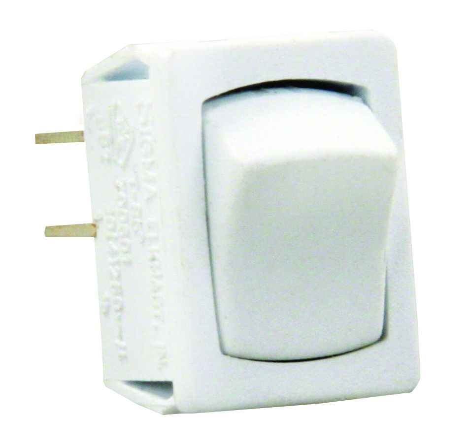 JR Products 13645 White Illuminated On/Off Rocker