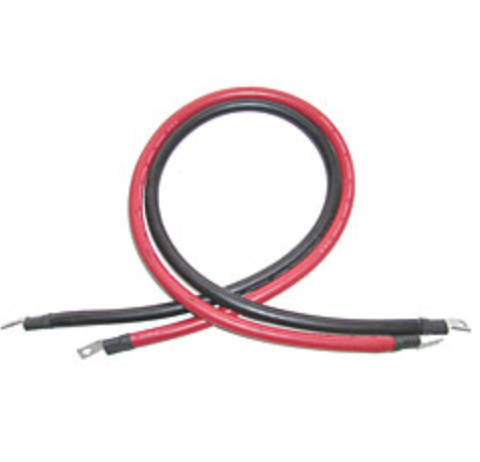 AIMS Power 1001661 1/0 AWG 8-Foot Inverter Cable Set - image 1
