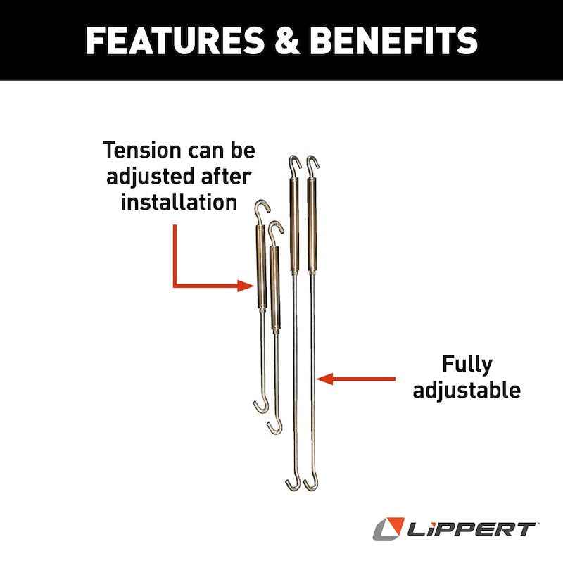 Lippert Components 182898 Happijac Turnbuckle Kit , Stainless Steel Camper Tie Down – image 2