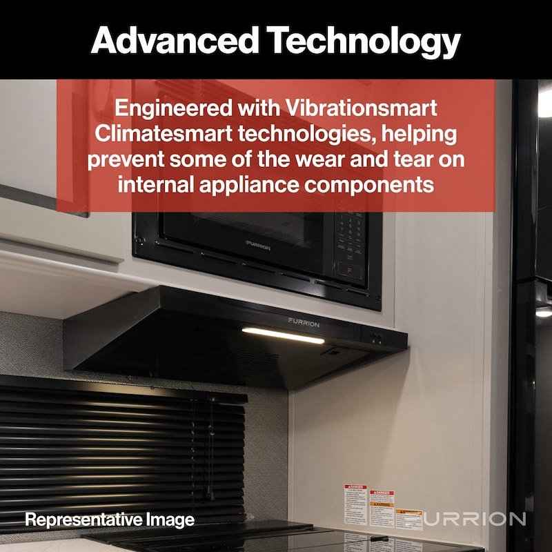 Furrion FHO23SACR-BL RV Stove Vent Range Hood 12V Ducted, 24" Furrion Black – image 5