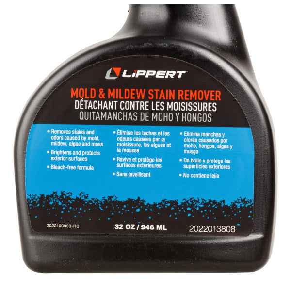 Lippert 2022013810 Bleach-Free Mildew Cleaner, Twelve 32-Ounce Bottles