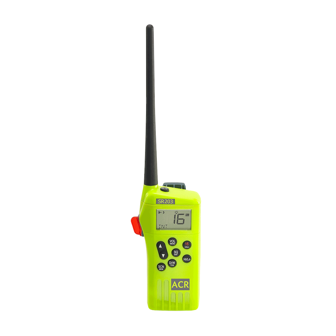 ACR Electronics 2827 SR203 Yellow Handheld Survival VHF Radio - image 1