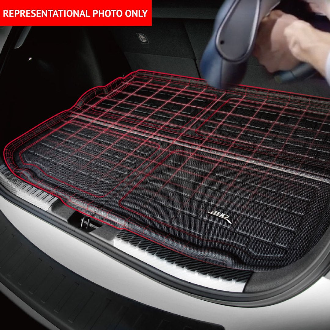3D Mats M1RI001130 Rivian R1S KAGU Behind-Third-Row Cargo Mat - image 2