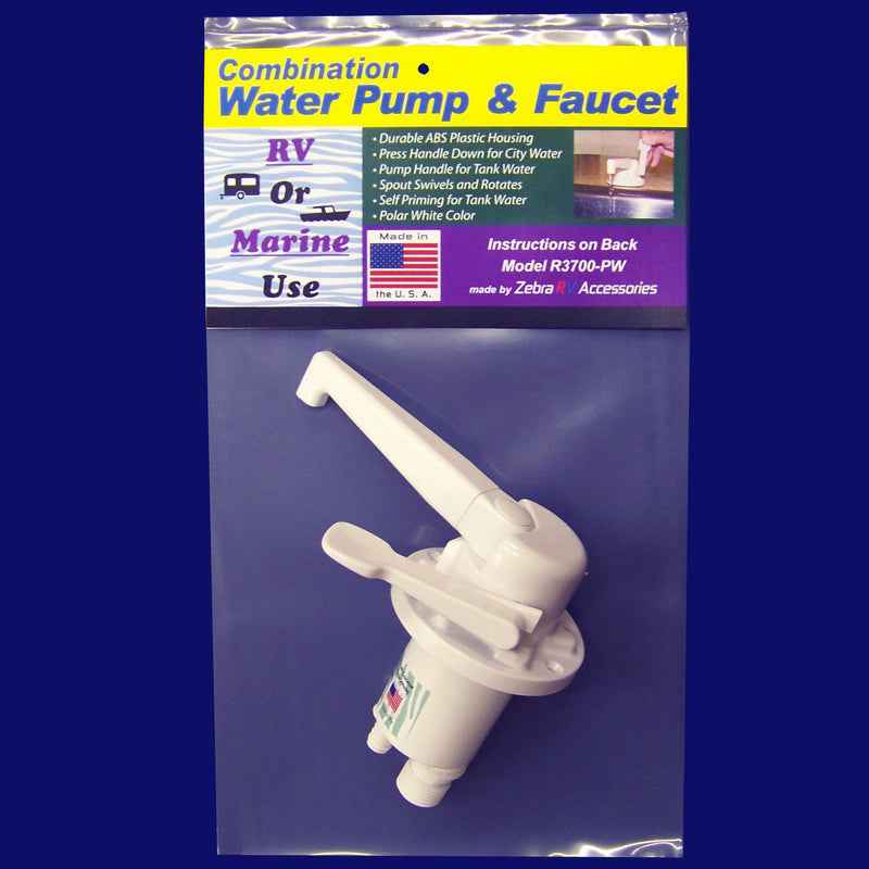 Zebra RV Manual Fresh Water Hand Pump - Swivel Spout – R3700-PW