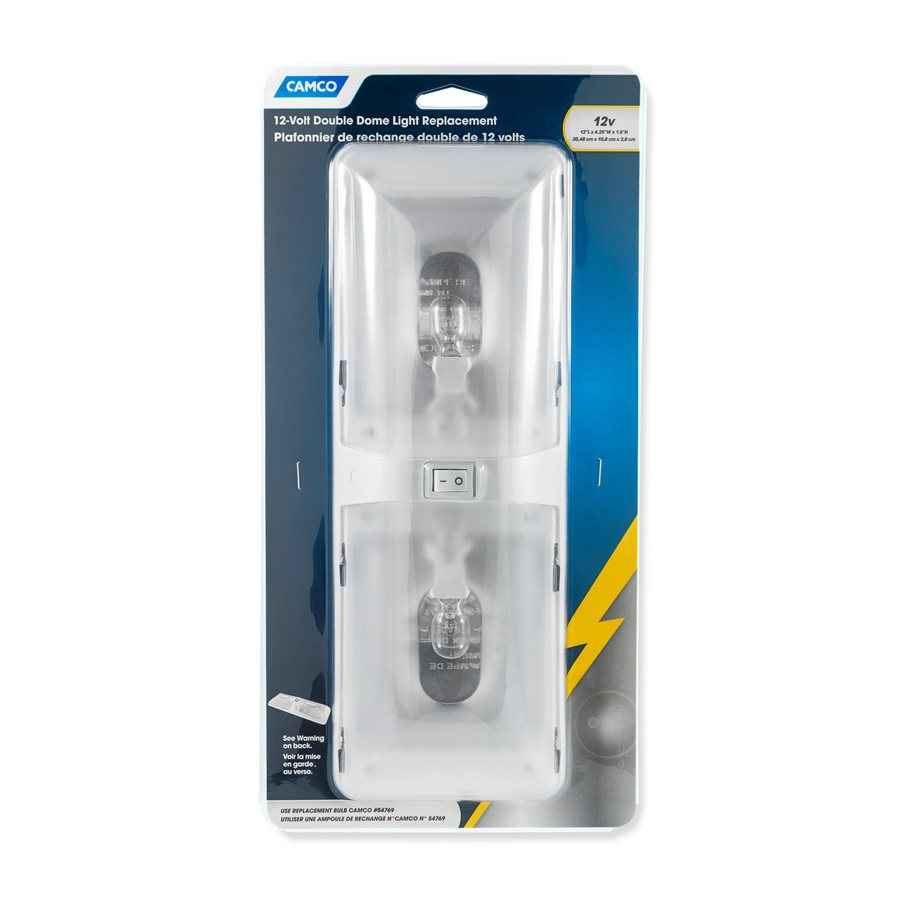 Camco Incandescent Dome Light - 12 x 4-1/2 in – 41320