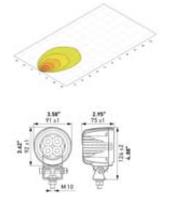 Hella 357109101 Work Lamp