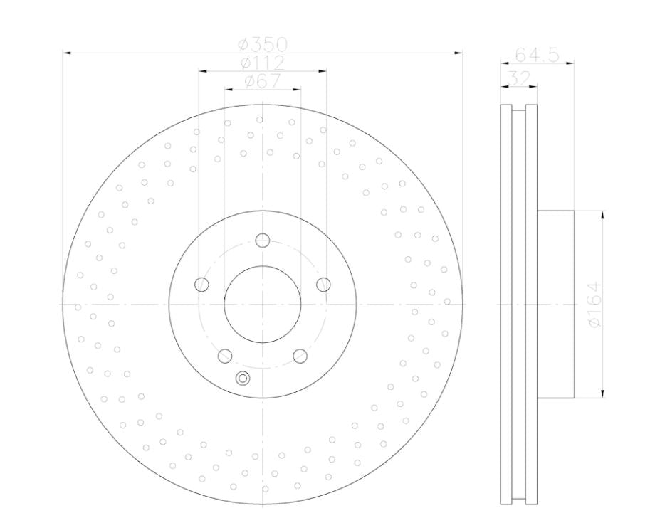 Hella 355123012 Disc-Brake Rotor