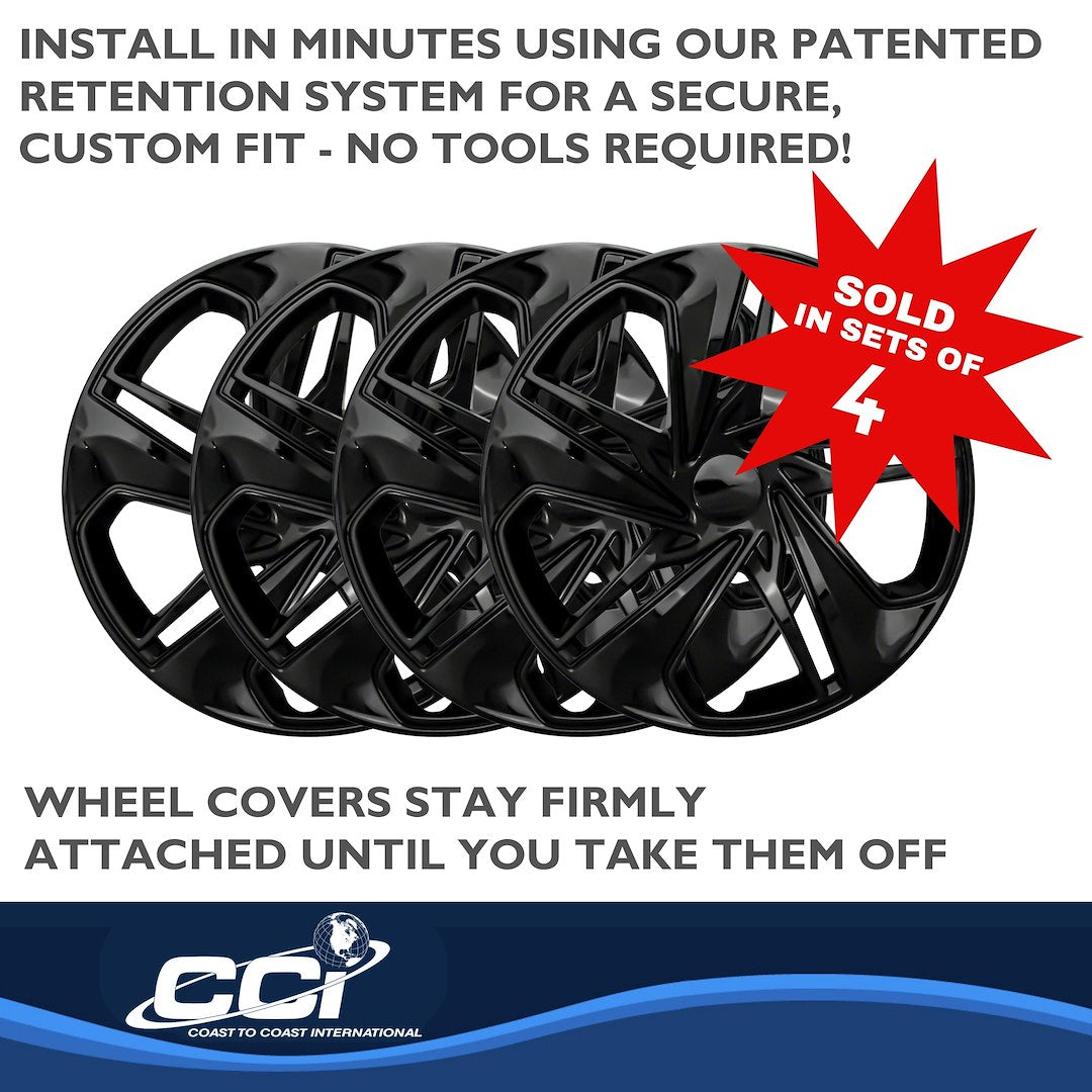 Coast To Coast 54116BLK Civic 16-Inch Gloss Double-Spoke Set - image 5