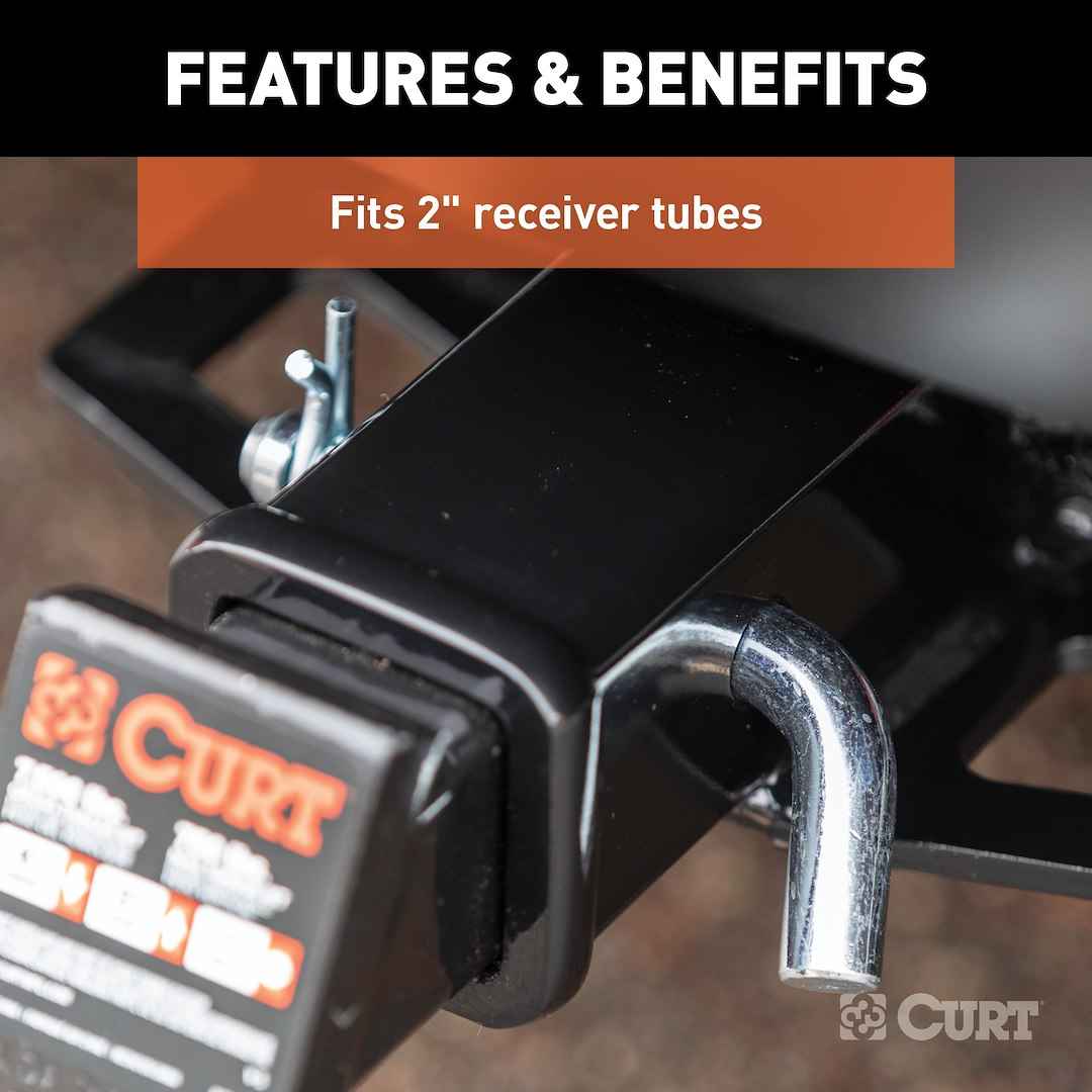 CURT 21505 5/8-Inch Grooved Hitch Pin for 2-Inch Receivers