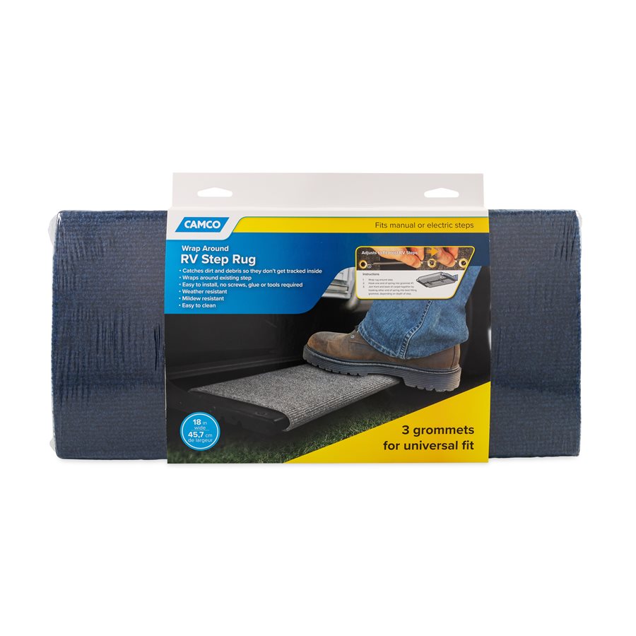 Camco Entry Step Rug (42924) – Length (In): 17-1/2 Inch