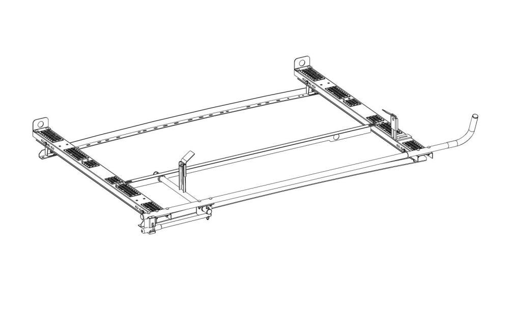 Holman 4A80L Clamp And Lock Rack in Aluminum