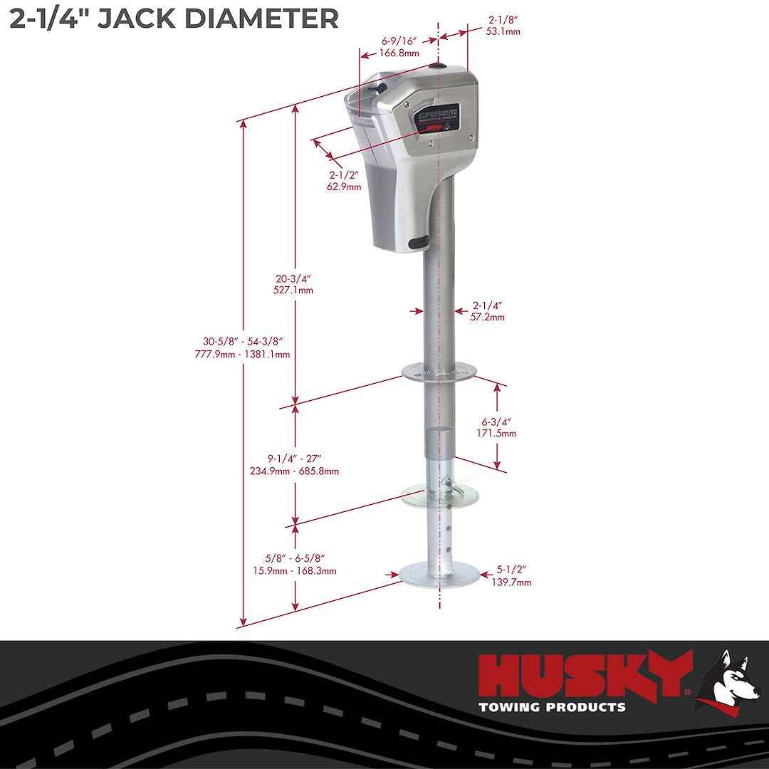 Husky Towing 82022 Super Brute Electric A-Frame Jack, 5,000 lb