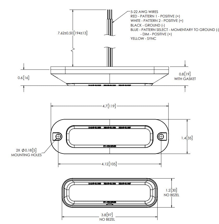 Ecco Elect ED3704AC ED3704 Directional Mini Lightbar