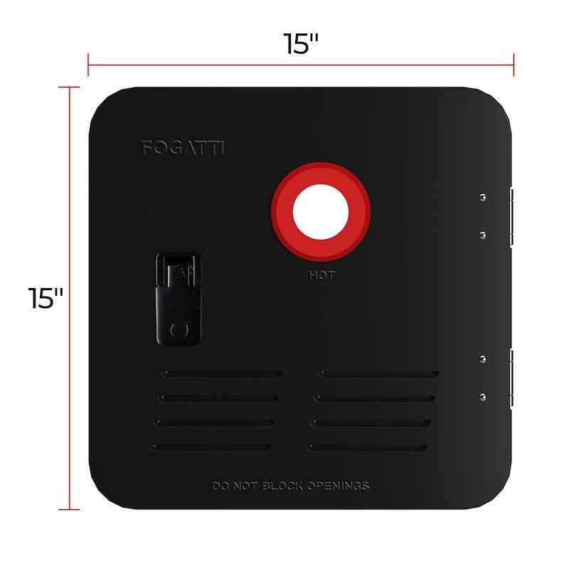 Fogatti FSBD-1515/BLACK RV Water Heater Access Door, 15" x 15", , Fits Fogatti – image 2