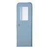 Lippert Components V000381471 26" x 78" Polar White Radius Entry Door with Window and – image 1
