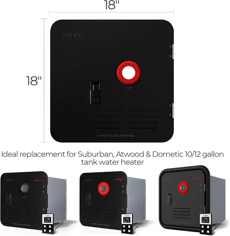 Fogatti FSBDA-1818 Water Heater Access Door Black 18 Inch x 18 Inch – image 3