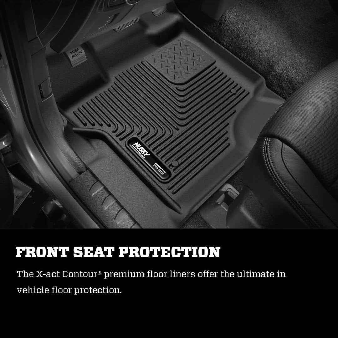 Husky Liners Molded Floor Liners - 2 Piece, Black – 53341