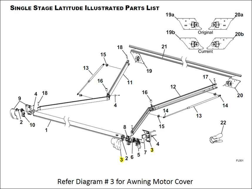 Carefree RV Awning Motor Cover - Latitude Awnings – R001783-006