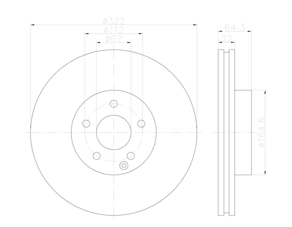 Hella 355122952 Disc-Brake Rotor