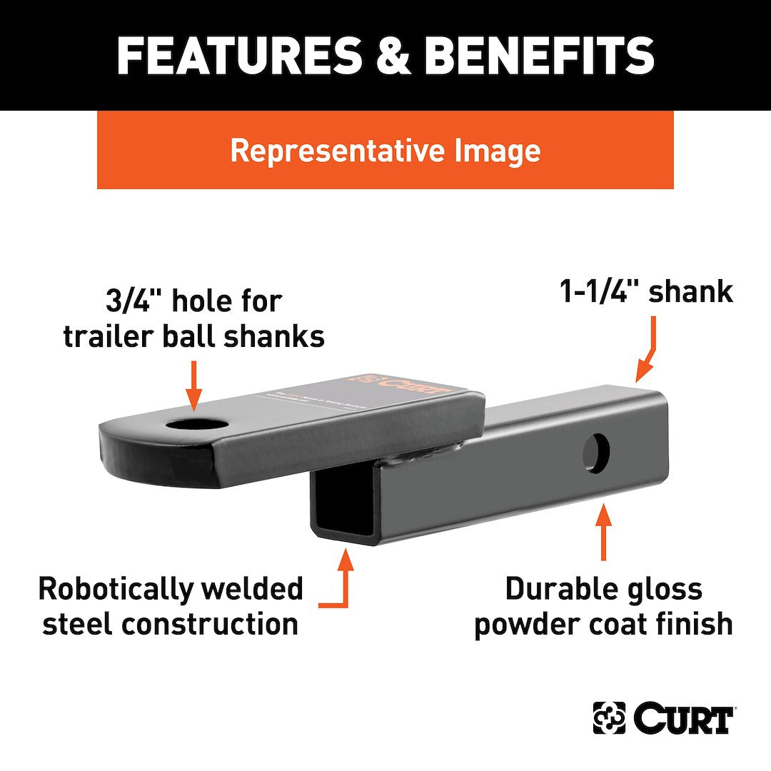 Curt 45521 Trailer Hitch Ball Mount - image 2